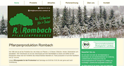 Desktop Screenshot of baumschule-rombach.de