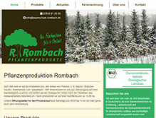 Tablet Screenshot of baumschule-rombach.de
